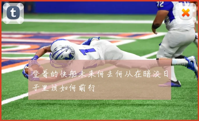 登哥的快船未来何去何从在暗淡日子里该如何前行